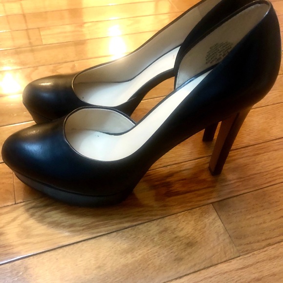 NINE WEST Platform Leather Pumps 8 1/2 - Picture 3 of 5